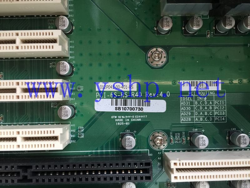 上海源深科技 Shanghai   Industrial computer Industrial Equipment   backplane  PCI-6S-RS-R40 REV 4.0 高清图片