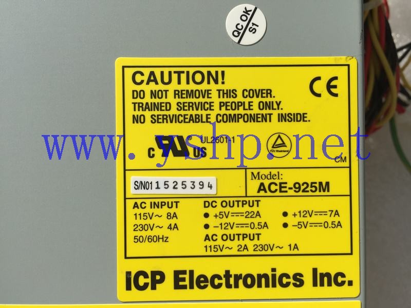 上海源深科技 Industrial Equipment  Industrial computer 老 Power Supply   ICP ACE-925M 高清图片