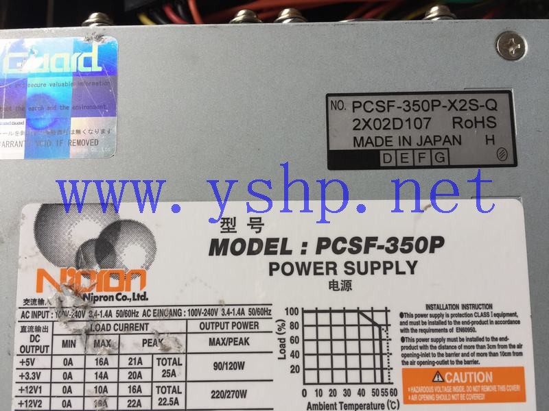 上海源深科技 NIPRON Power Supply   PCSF-350P PCSF-350P-X2S-Q 高清图片