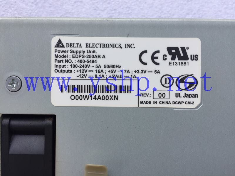 上海源深科技 Equipment power supply DELTA EDPS-250ABA 400-5494 高清图片