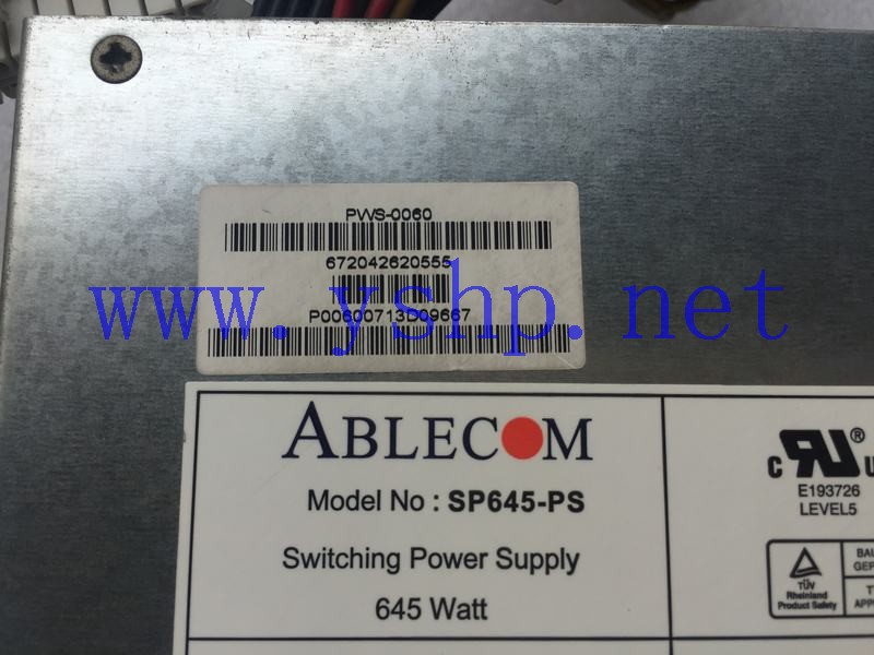 上海源深科技 Shanghai   超微 Workstation   Power Supply   ABLECOM SP645-PS 高清图片