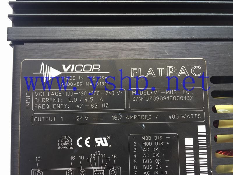 上海源深科技 Industrial Equipment  Power Supply   VICOR VI-MU3-EQ 高清图片