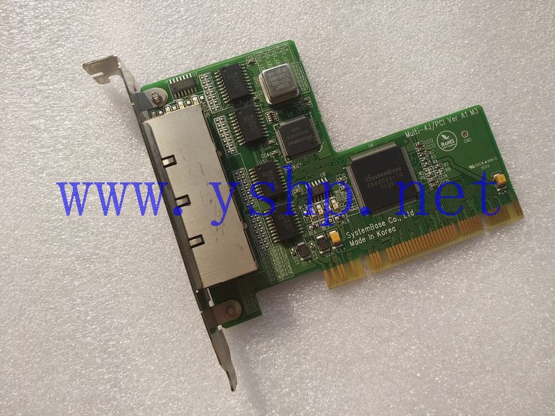 上海源深科技 SystemBase Multi-4J/PCI VER A1 M3 4x RS232/RS422/RS485 PCI Bus Card RJ45 Jacks 高清图片