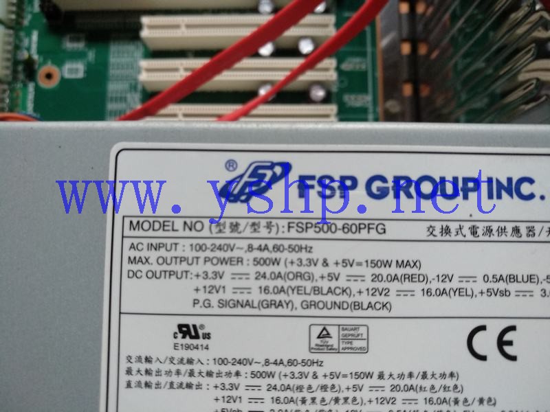 上海源深科技 Industrial Equipment  Industrial computer Power Supply   FSP500-60PFG 高清图片