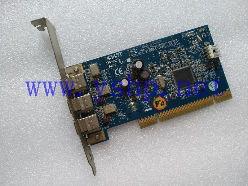 上海源深科技 3口PCI 1394火线卡 4343T 09903042-1 REV 2.3.2 高清图片