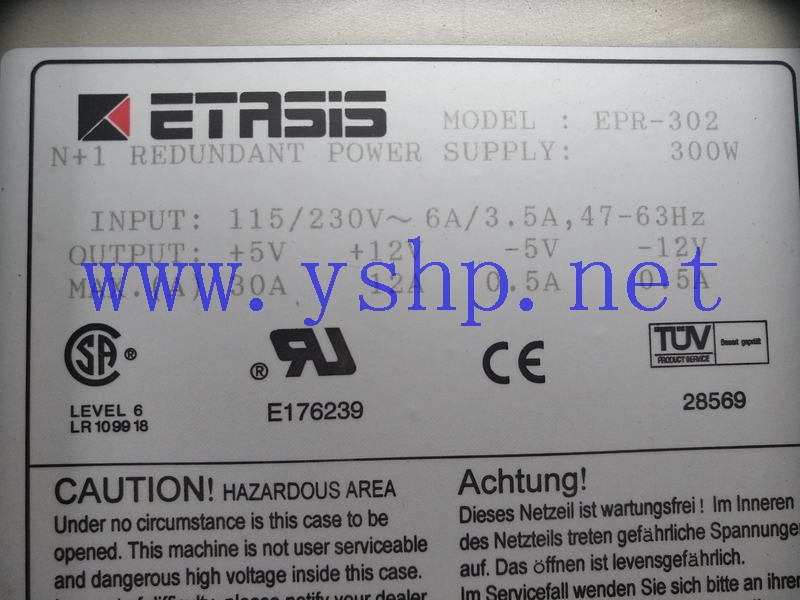 上海源深科技 ETASIS Hot Swap Power Supply  EPR-302 高清图片