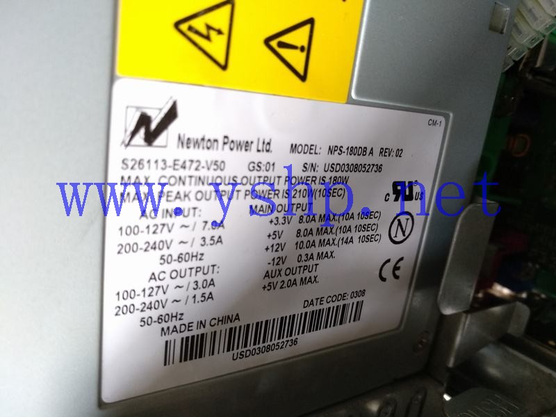 上海源深科技  Power Supply   NPS-180DBA S26113-E472-V50 高清图片