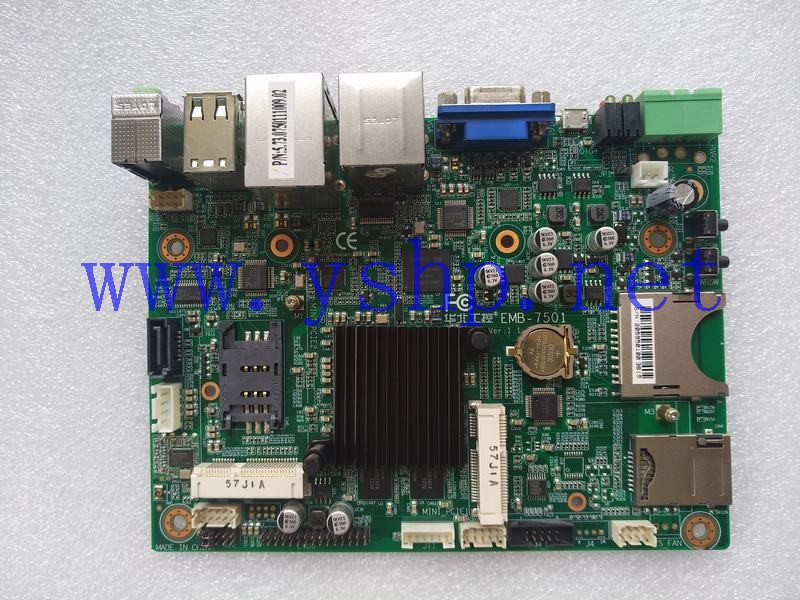 上海源深科技 华北 industrial board mainboard EMB-7501 VER 1.1 高清图片