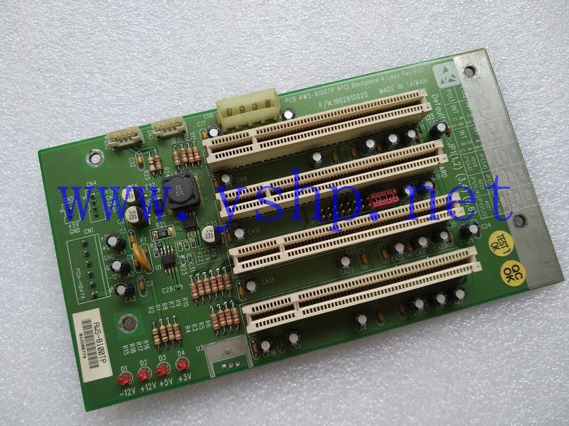 上海源深科技  backplane  AWS-8100TP 4PCI BACKPLANE REV.B1 1902810020 高清图片