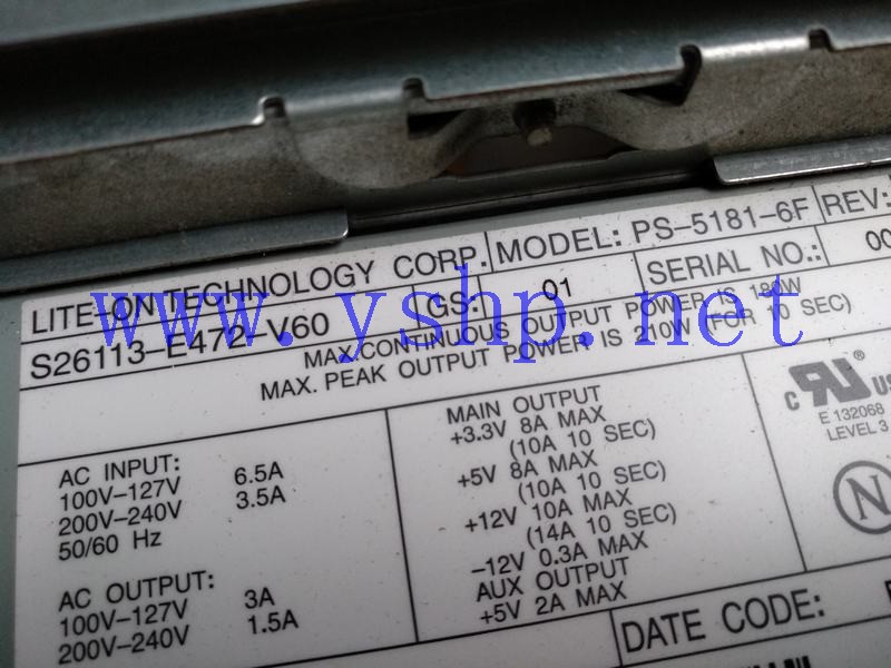 上海源深科技  Power Supply   PS-5181-6F S26113-E472-V60 高清图片