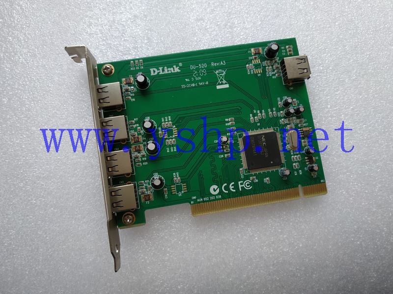 上海源深科技 D-LINK four portPCI USB扩展卡 DU-520 REV A3 高清图片