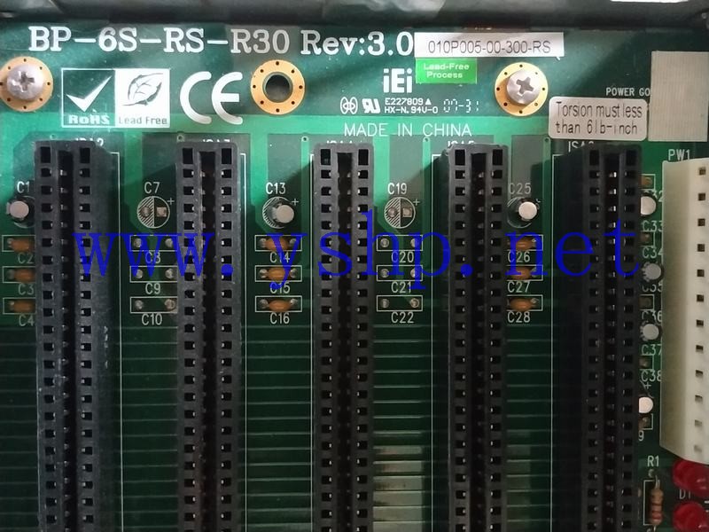 上海源深科技 Industrial computer backplane  BP-6S-RS-R30 REV 3.0 高清图片