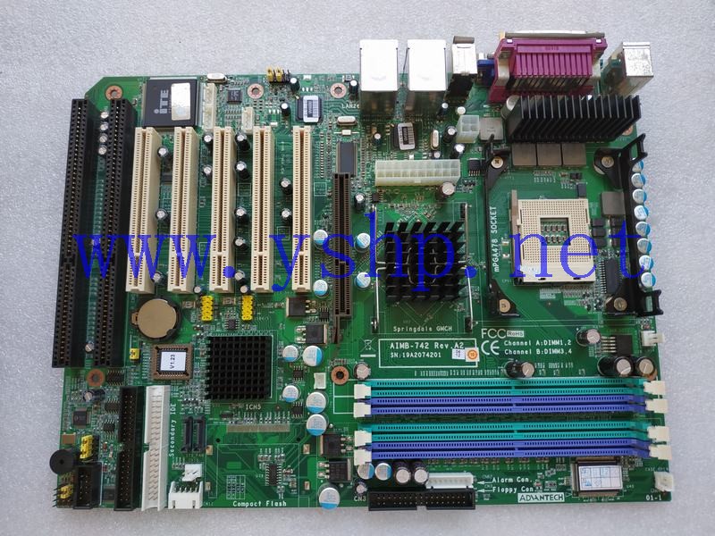 上海源深科技 Advantechmainboard AIMB-742 REV.A2  dual network ports  高清图片