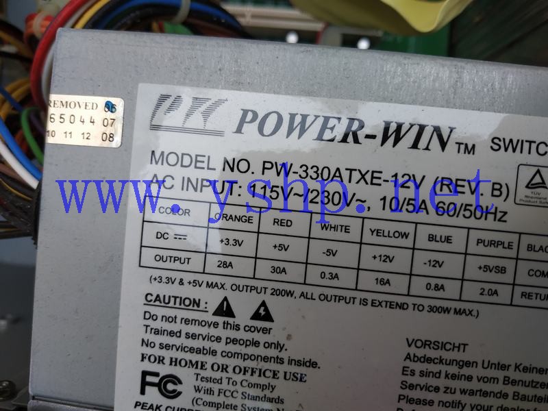 上海源深科技 Industrial Power supply POWER-WIN PW-330ATXE-12V 高清图片