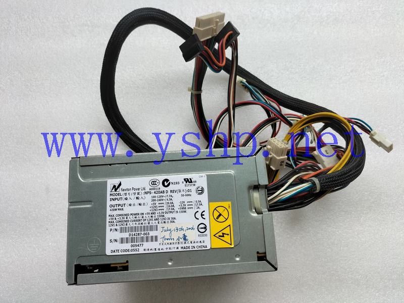 上海源深科技 Industrial Power supply NPS-420ABD D14287-003 高清图片