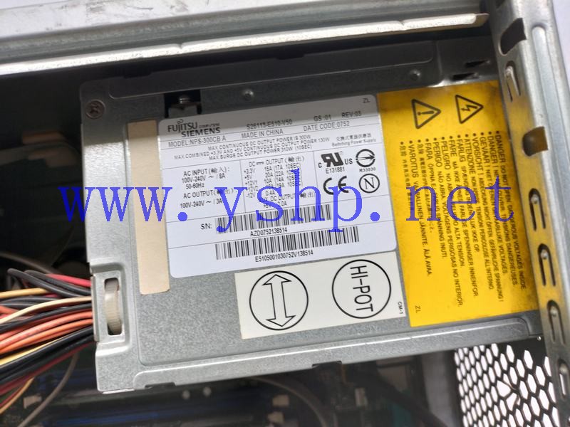 上海源深科技 FUJITSU  Power Supply   S26113-E510-V50 NPS-300CB A 高清图片