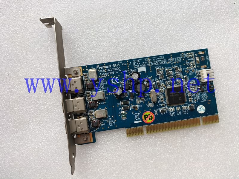 上海源深科技 Industrial Board IEEE1394 Fireboard-blue ver.1.1 PCI转3口火线卡 高清图片