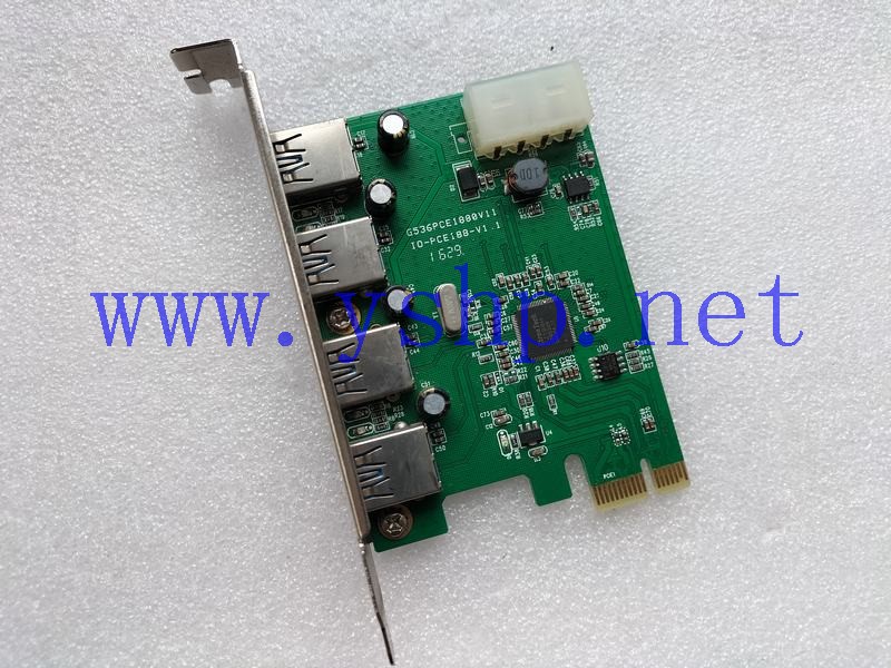 上海源深科技 Industrial Board SYBA PCI-Efour port3.0USB转接卡G536PCE1880V11 IO-PCE188-V1.1 SYS-PEX20136 高清图片