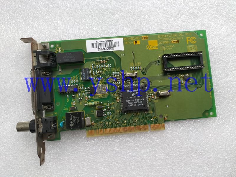 上海源深科技 Industrial network Card 3COM ETHERLINK XL PCI 3C900B-CMB 03-0148-000 REV.A 高清图片