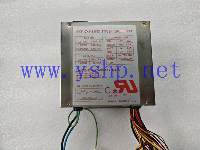 上海源深科技 Industrial Power supply ZKS-520TS TYPE 2 高清图片