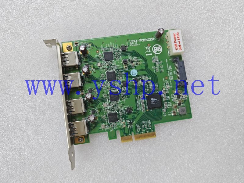 上海源深科技 PCI-E USB扩展卡 U3X4-PCIE4XE111 REV 1.1 高清图片